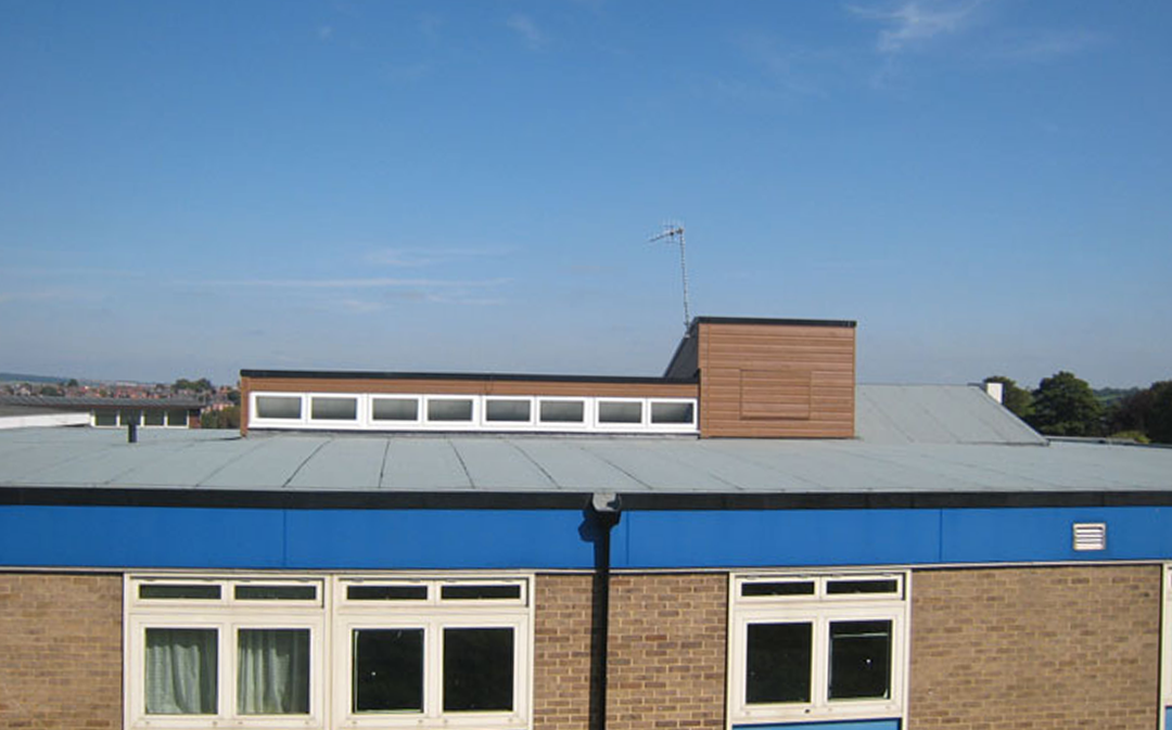 Flat roof construction